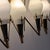 Vintage Opaline Glass and Brass Wall Lamps, 1960s, Set of 3 For Sale - Image 4 of 8
