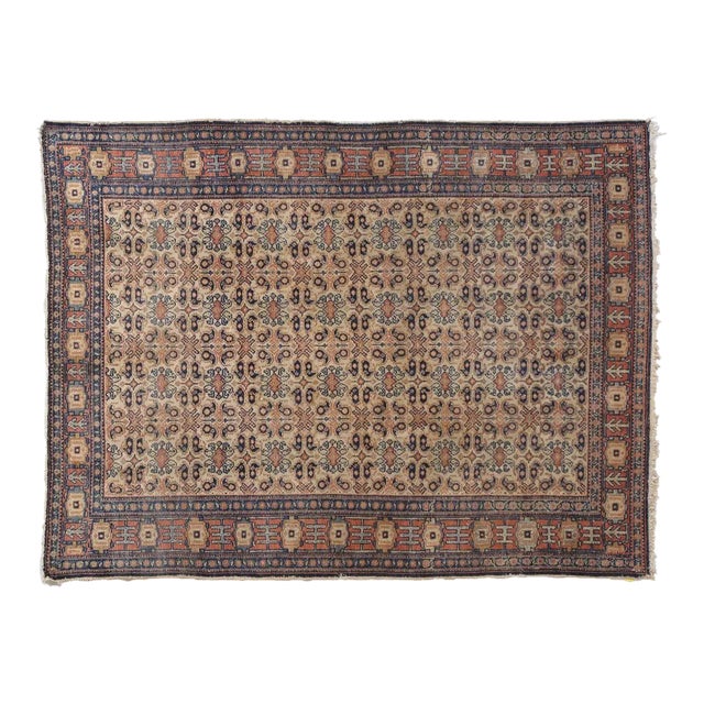 1900's Antique Senneh , 3'8" X 4'10" For Sale