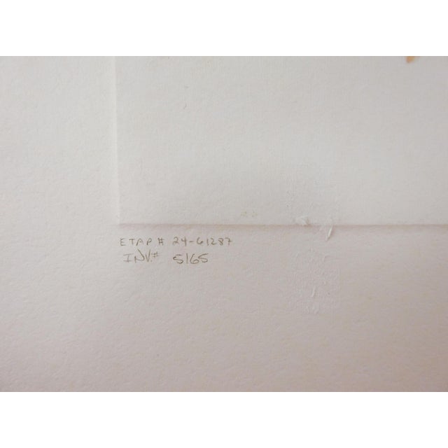 Abstract Late 20th Century Amado Pena Mixed Media Print For Sale - Image 3 of 5