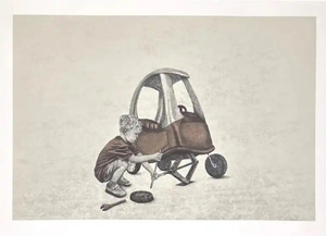 Andrew Scott, The Mechanic, 2024, Paper