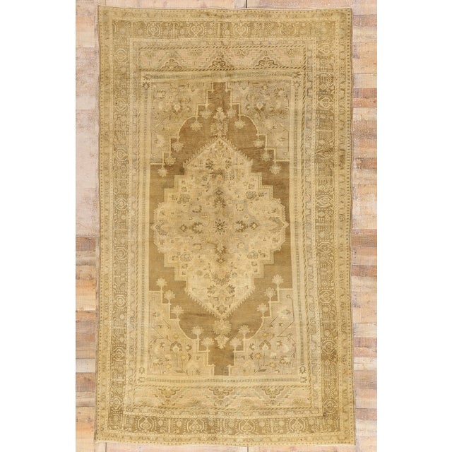 Vintage Turkish Oushak Rug - 07'03 X 12'05 For Sale - Image 10 of 10