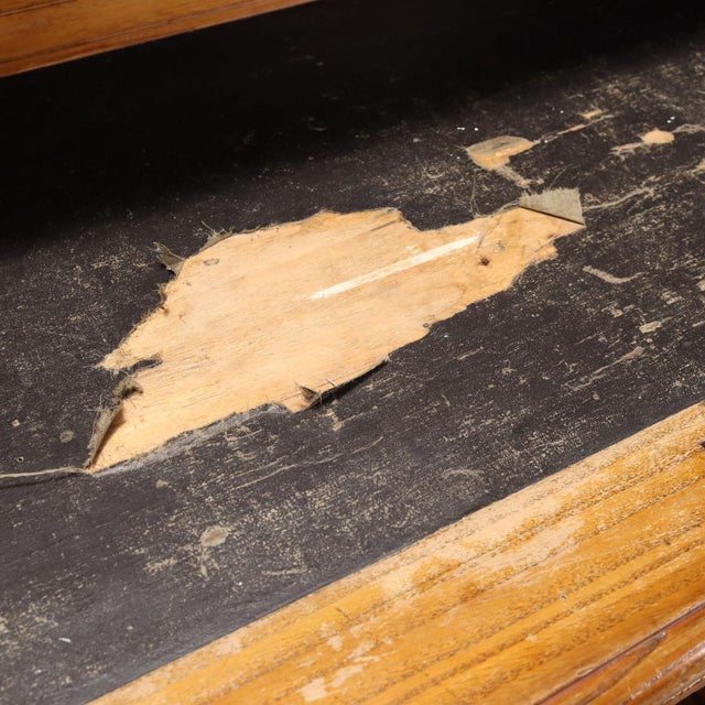 20th Century Writing Desk in Oak with 9 Drawers, England For Sale - Image 5 of 12