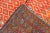 Mid 20th Century Orange and Red Background Vintage Moroccan Rug With All-Over Diamond Pattern For Sale In Atlanta - Image 6 of 7