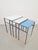 Vintage Mimi Nesting Tables in Metal and Teak by Formica, 1960s, Set of 3 For Sale - Image 6 of 11