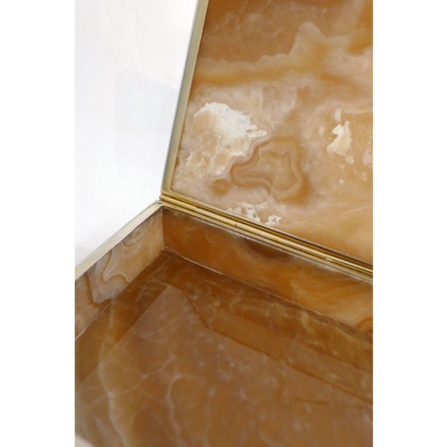 Large Italian Onyx Box, 1960s For Sale - Image 4 of 12