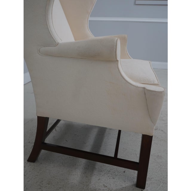 Wood Kindel 18th Century Style Chippendale Mahogany Wing Chair For Sale - Image 7 of 18
