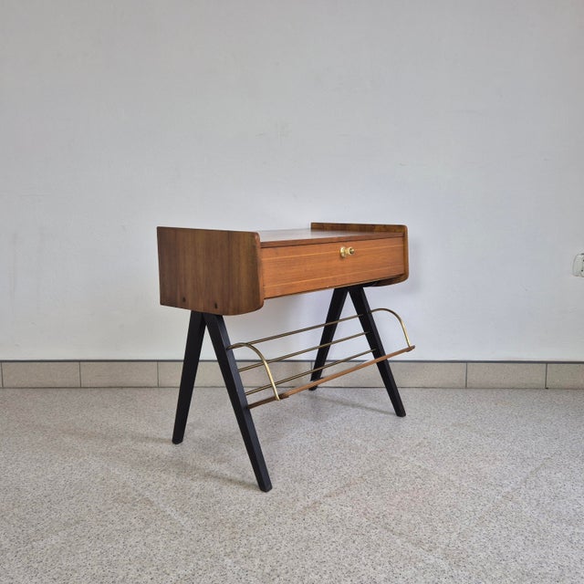 Mid-Century Modern Vintage Cabinet with Magazine Rack from Ilse Möbel, Germany, 1960s For Sale - Image 3 of 12