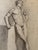 Carl-Axel Acking Carl H. Berberich, Male Nude Leaning on a Pedestal, Pencil on Paper For Sale - Image 4 of 12
