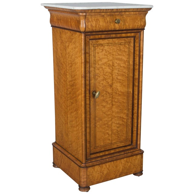 19th Century French Charles X Period Side Table or Nightstand For Sale - Image 11 of 11