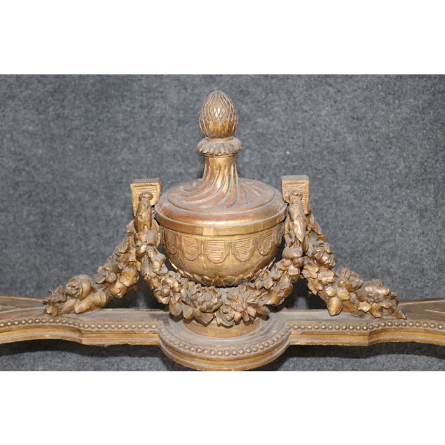 Pair of Fine Quality Marble Top Giltwood Louis XVI Console Tables Circa 1870 For Sale - Image 11 of 17