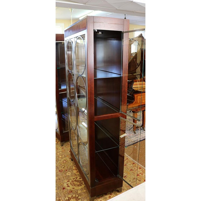 Pair of Ethan Allen Avenue Collection Modern Contemporary China Display