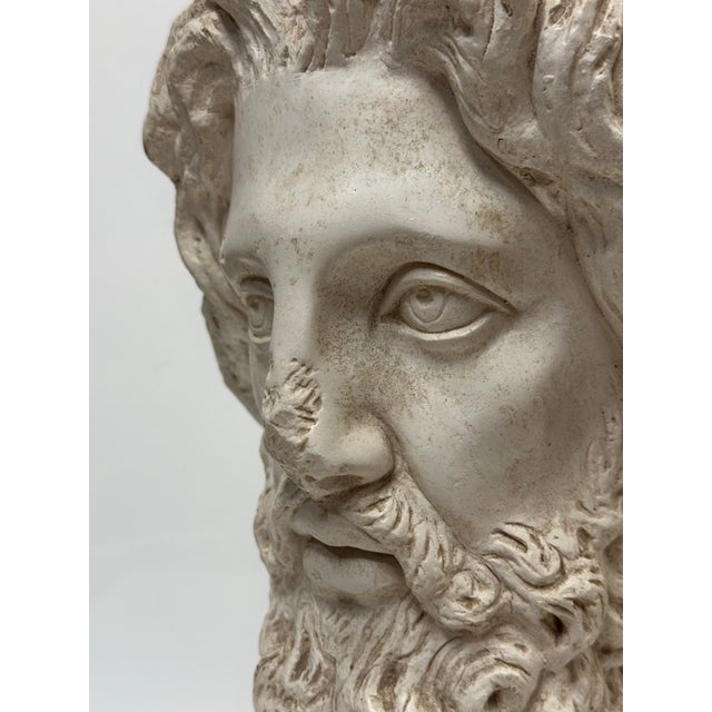 Rustic European Vintage Sculpture of an Ancient Bard For Sale - Image 3 of 11