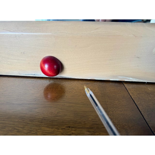 Beige Oversize - 1980's Postmodern Handmade Artistic Wall or Floor Mirror For Sale - Image 8 of 12