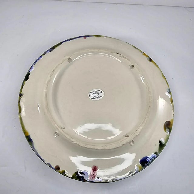Vintage Jay Willfred Andrea by Sadek Lobster Plate Palissy Majolica, Portugal For Sale - Image 4 of 10