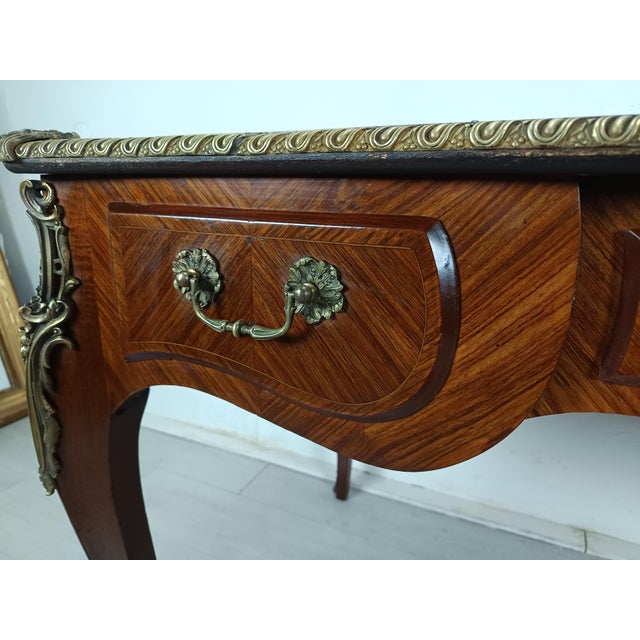 Louis XV Style Bronze Desk, 1950s For Sale - Image 11 of 18