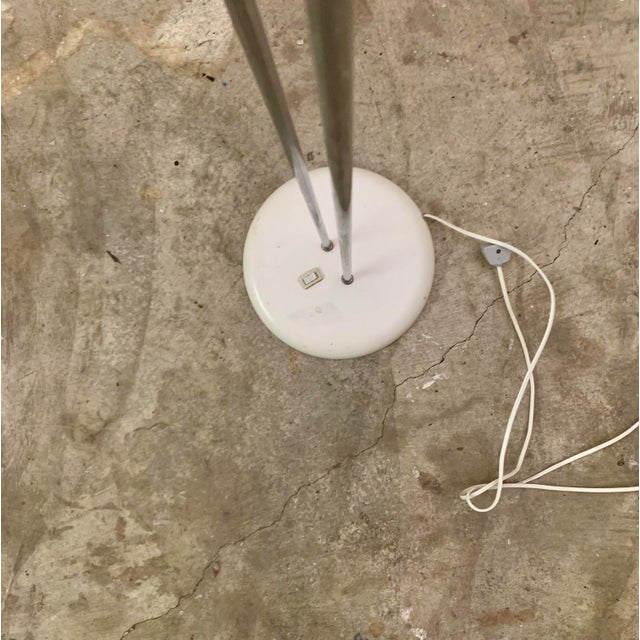 Metal Vintage Danish Chrome Floor Lamp Belgium For Sale - Image 7 of 13