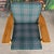 Pair of Ranch Oak Lounge Chairs Reupholstered in Plaid From Pindler For Sale - Image 11 of 12