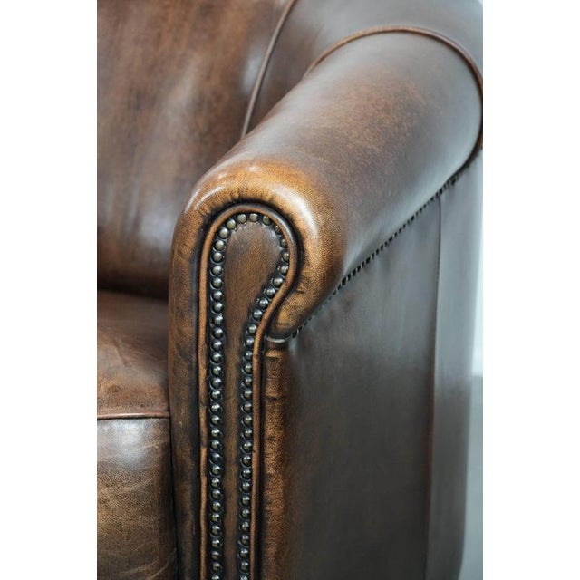 Club Chairs in Sheepskin Leather, Set of 2 For Sale - Image 13 of 16