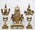 French Regnault À Paris, Signed. Circa 1890. Garniture Gilt Bronze For Sale - Image 3 of 8