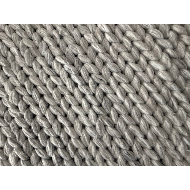 Gray 11ft 9in × 14ft 7in Exquisite Rugs Arlow Collection Handwoven Textured Poly Blend Area Rug For Sale - Image 8 of 12