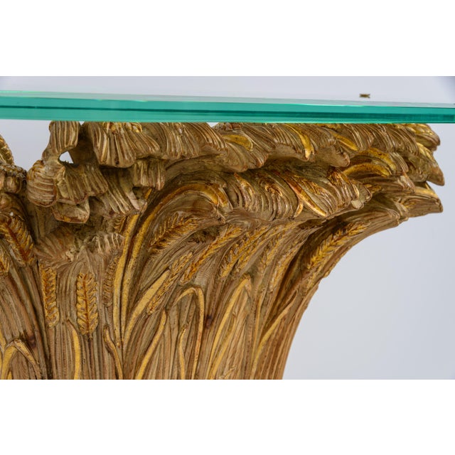 Italian Hollywood Regency "Sheaf of Wheat" Console Table, by Franco Chelini in the 1970s. For Sale In West Palm - Image 6 of 10