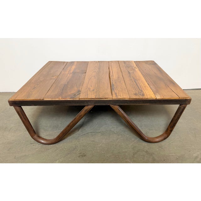 Vintage Industrial Coffee Table, 1960s For Sale - Image 9 of 16