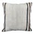 Turkish Hemp Pillow Cushion Natural Beige Black Pillow Cushion Cover 24"x24" For Sale
