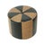 Vintage Brown 2-Tone Skai Ottoman, 1960s For Sale - Image 4 of 12