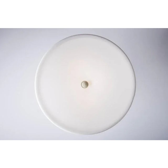 White Large Pendant Lamp from Martinelli Luce, 1970s For Sale - Image 8 of 11