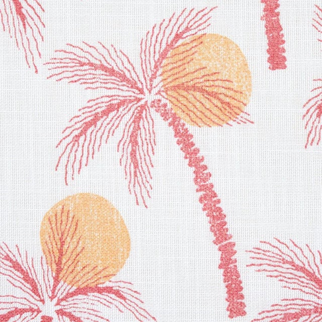 Contemporary Sample - Schumacher Clarabella Palm Indoor/Outdoor Fabric in Citrus For Sale - Image 3 of 5