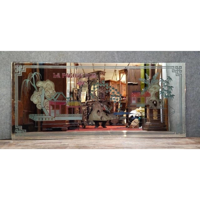 Vintage Restaurant Mirror, 1970s For Sale - Image 10 of 10