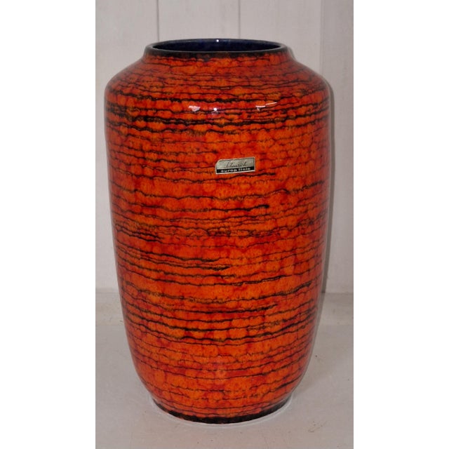 1970s Vintage German Ceramic Vase from Scheurich Keramik, 1970s For Sale - Image 5 of 5