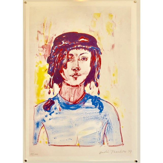 1970s André Thomkins, 1970s Modernist Swiss Colorful Surrealism Signed Dada Lithograph Andre Thomkins For Sale - Image 5 of 5
