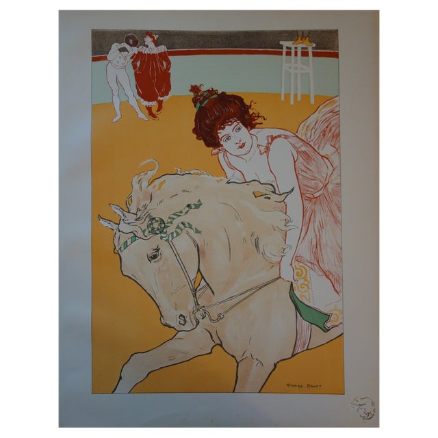 Richard Ranft, L'Ecuyère, 1897, Original Lithograph For Sale