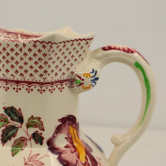 Vintage Mason’s Paynsley Ironstone Hydra Jug England Floral Pitcher For Sale In Phoenix - Image 6 of 10