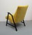 Black Armchair in a Yellow Velor, Completely Restored, 1950s For Sale - Image 8 of 17