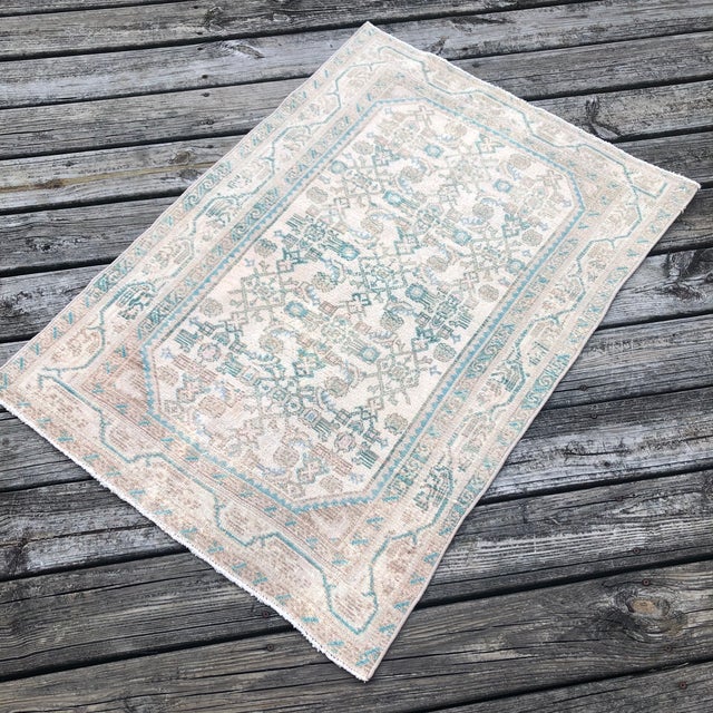 Ivory Small Antique Melayers Rug | 3x4 For Sale - Image 8 of 8