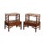 Vintage Mid-Century Modern Walnut Asian Inspired Nightstands - A Pair For Sale - Image 13 of 13