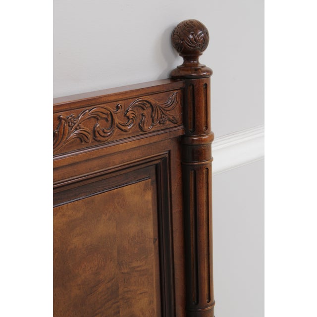 Henredon Villa Borghese Walnut Queen Size Headboard For Sale - Image 9 of 15