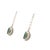 Australian Black Opal Diamond Platinum Drop Earrings, A Pair For Sale - Image 4 of 4