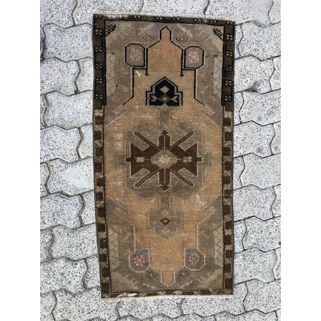 1960s Vintage Handmade Rug For Sale - Image 6 of 6