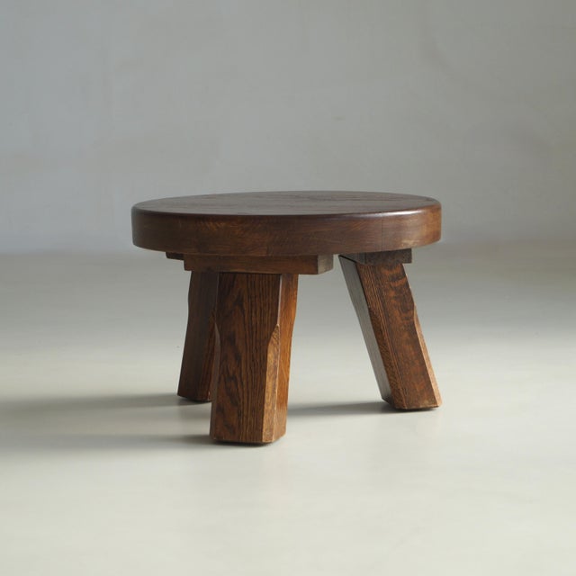 Brown Brutalist Side Table, Netherlands, 1960s-1970s For Sale - Image 8 of 14