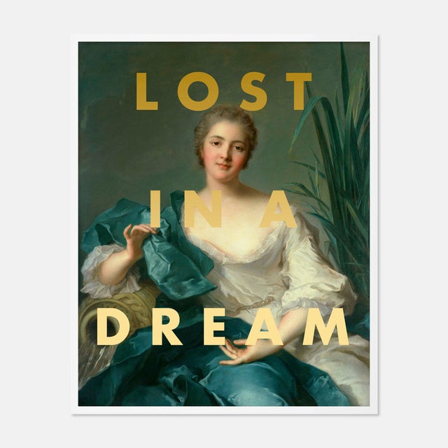 Contemporary Lost in a Dream by Lara Fowler in White Framed Paper, Small Art Print For Sale - Image 3 of 3
