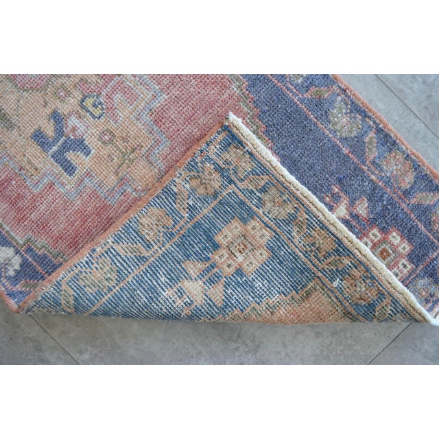 1970s Vintage Hand Knotted Rug For Sale - Image 4 of 5