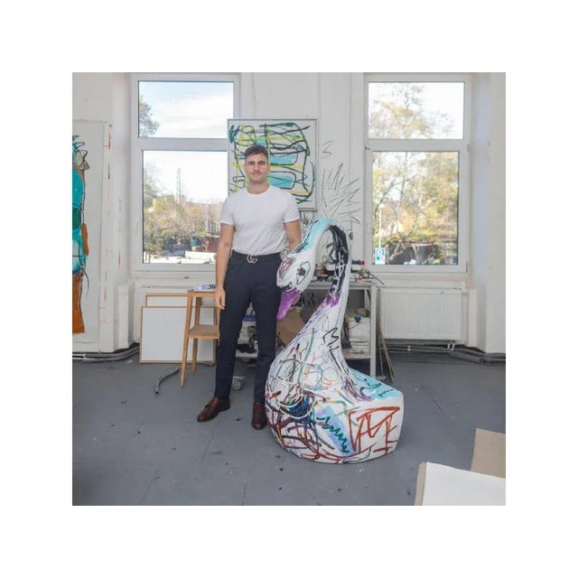 Carousel Swan by Martin Lukáč, 1990s For Sale - Image 12 of 13