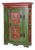 Baroque Wardrobe in Spruce with Paintings, Czech, 1800s For Sale