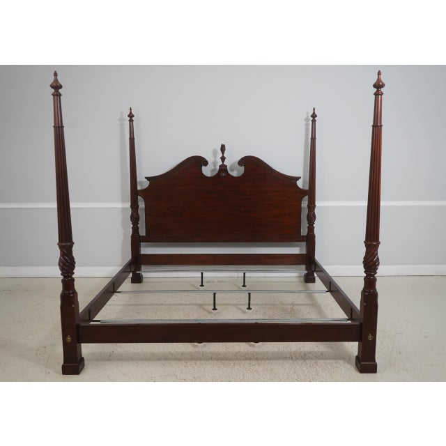 Age: C.1999 Details: Finish no.29 Model 172 High Quality Construction Pediment Top w. Finial Traditional Style Bolted Rail...
