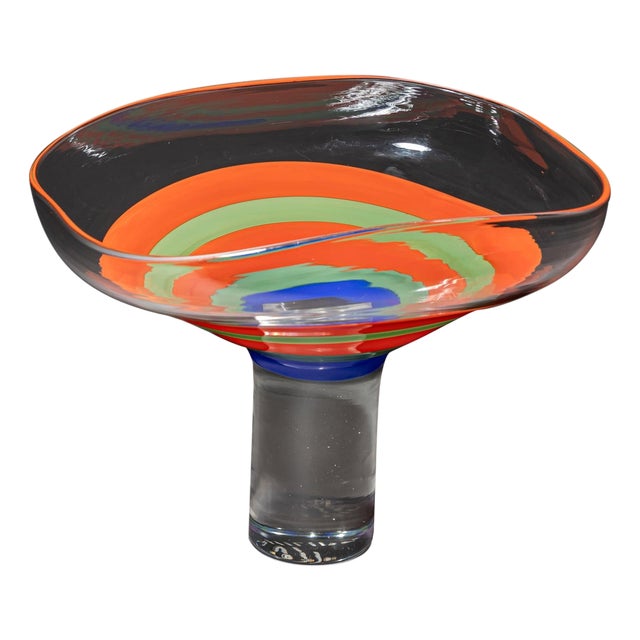 Philips Glass Vase by Ludovico Diaz de Santillana for Venini, Italy, 1968–70 For Sale