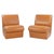 Vintage Italian Armchairs in Mahogany Wood and Padded Leather, 1950s For Sale - Image 8 of 8