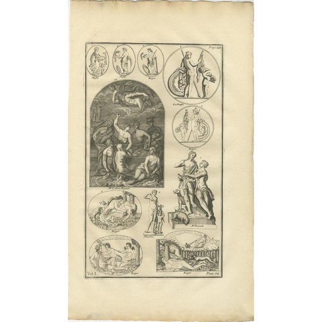 Montfaucon, Classical Gods & Mythology, 1721, Engravings, Set of 3 For Sale - Image 4 of 9